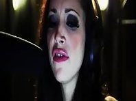 Submissive Slut Tied in Bar